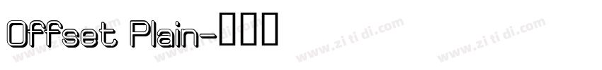 Offset Plain字体转换